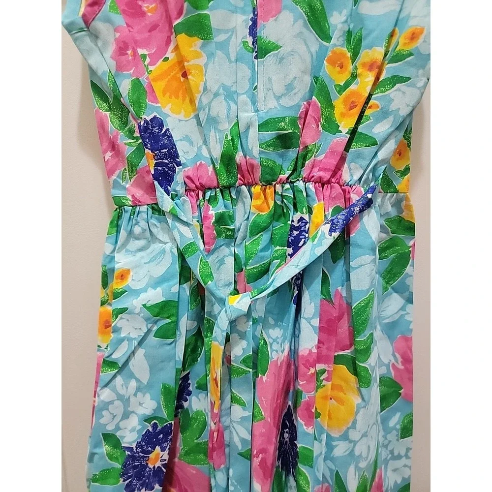 Vintage 80s Rare Editions Dress Girls Size 12 Cottagecore Garden Party